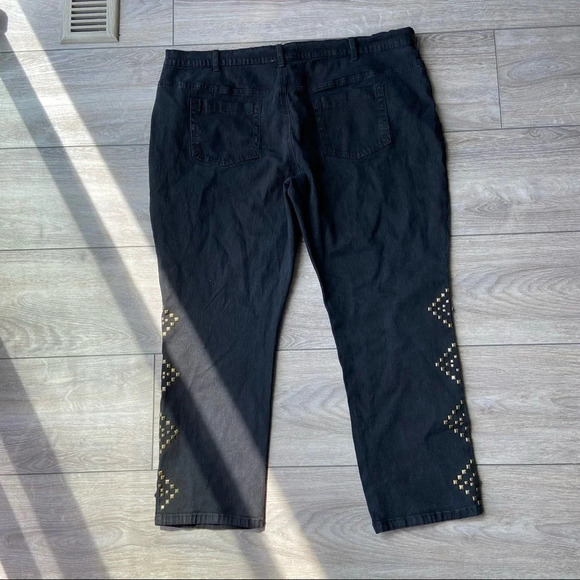 DG2 BY DIANE GILMAN Studded Embellished Stretchy  Skinny Jeans - Picture 6 of 14